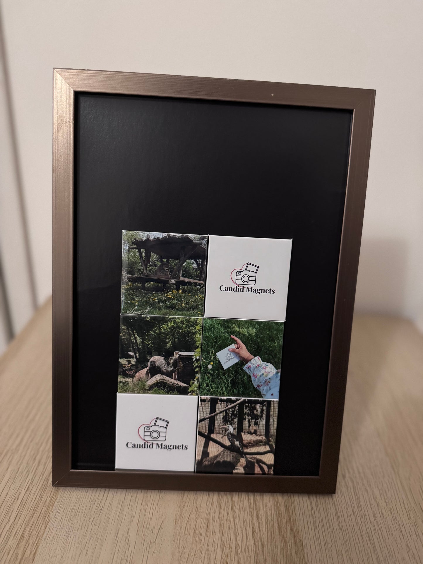 Magnet carré personnalisé – (6,35x6,35cm) – Idée cadeau